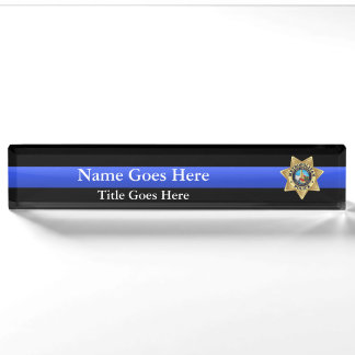 Las Vegas PD Abzeichen Schreibtisch Name Plakat Namensplakette