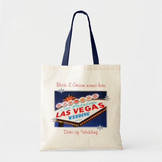Las Vegas Personalisiert Wedding Bag Tragetasche (Vorne)