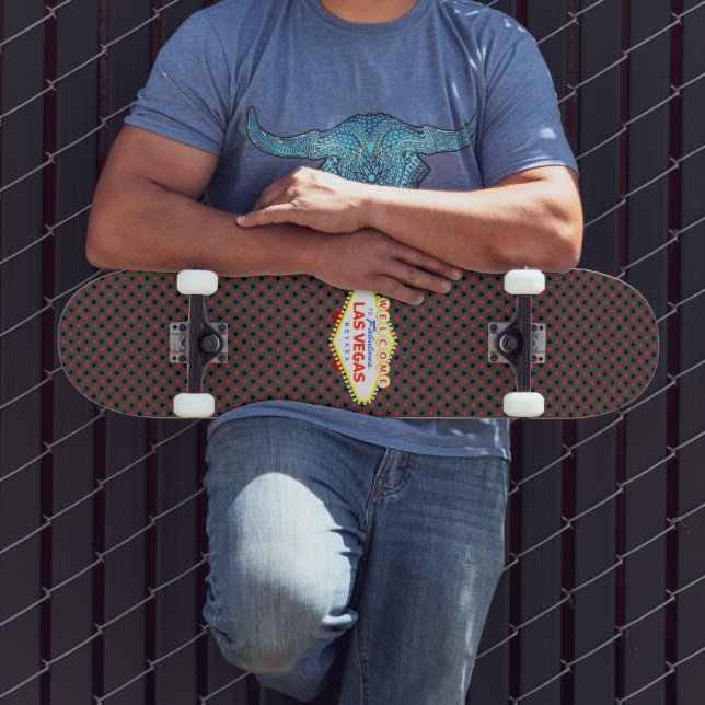 Las Vegas Playing Card Anzugs Grau Skateboard (Außenbereich 3)