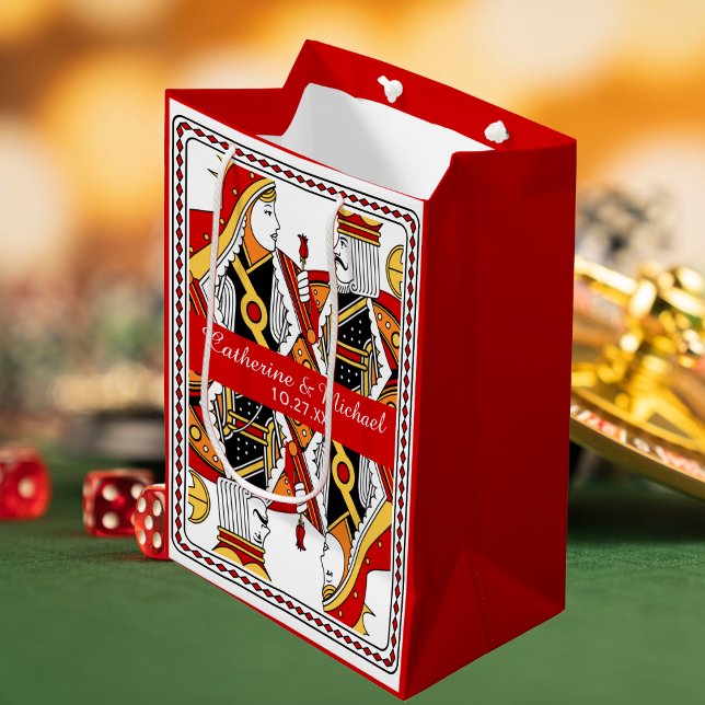 Las Vegas Playing Card King & Queen Gastgeschenk H Mittlere Geschenktüte (Von Creator hochgeladen)