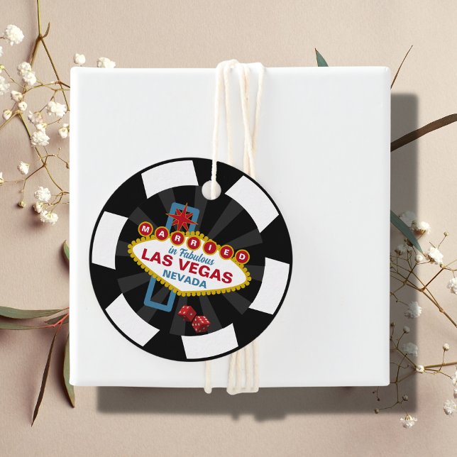 Las Vegas Poker Chip Hochzeit in Urlaubsort Geschenkanhänger (Von Creator hochgeladen)