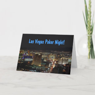 Las Vegas Poker Night Einladung Card!