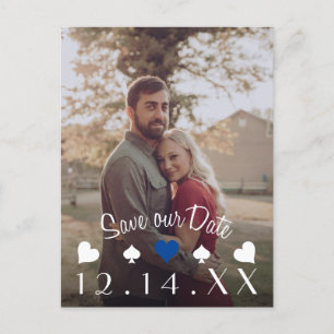 Las Vegas Poker Save the Date Foto Ankündigungspostkarte