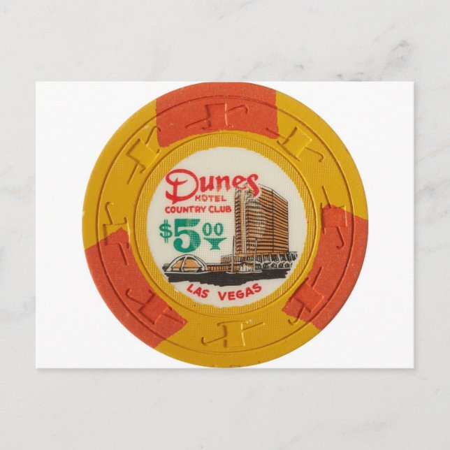 Las Vegas Poker Spielspazierweg Postkarte (Vorderseite)