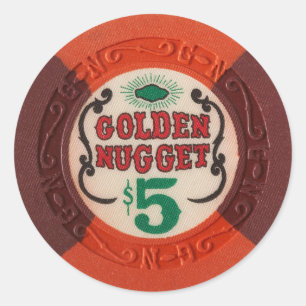 Las Vegas Poker Spielspazierweg Runder Aufkleber