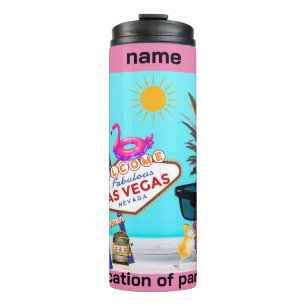 Las Vegas Pool Party Thermal Tumbler Thermosbecher