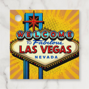 Las Vegas Pop Art Sign Geschenkanhänger