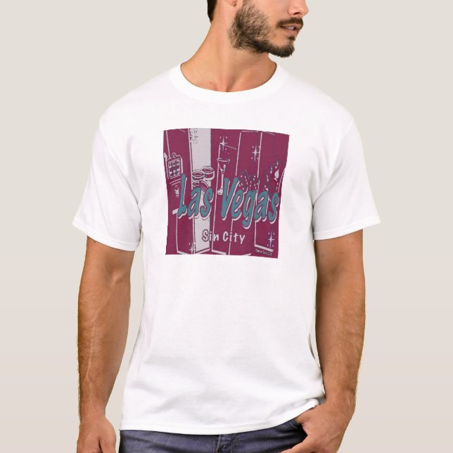 Las Vegas Pop Art T-Shirt (Vorderseite)