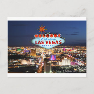 Las Vegas Post Card Postkarte