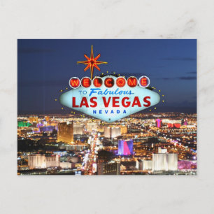 Las Vegas Post Card Postkarte