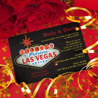 Las Vegas Post Wedding Foto individuelle Einladung