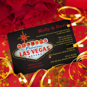 Las Vegas Post Wedding Foto individuelle Einladung
