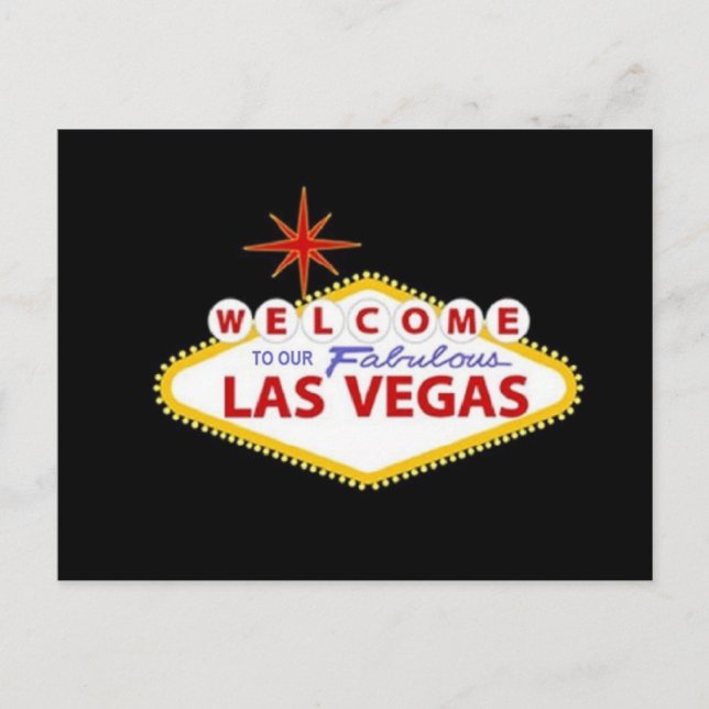Las Vegas Postcard - Personalisieren Sie Ihre eige Postkarte (Vorderseite)