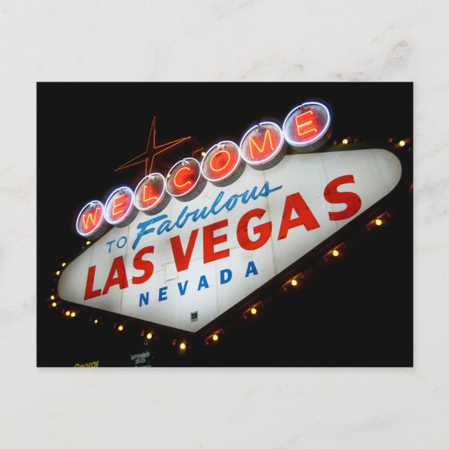Las Vegas Postcard Postkarte (Vorderseite)