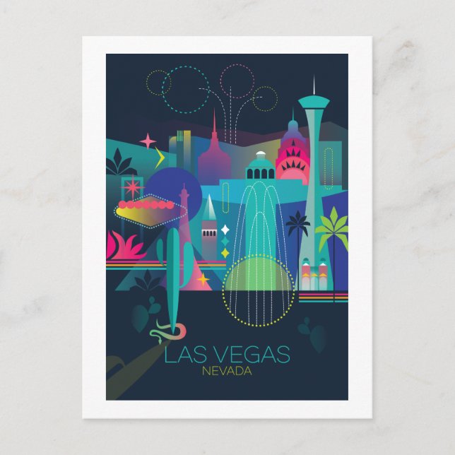 Las Vegas Postcard Postkarte (Vorderseite)