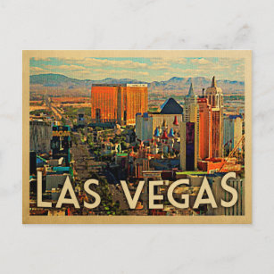 Las Vegas Postcard Vintage Reise Postkarte