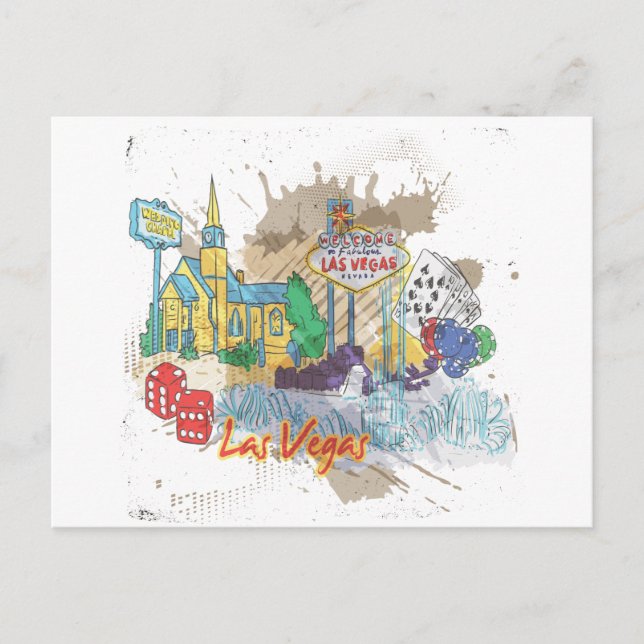 Las Vegas Postkarte (Vorderseite)