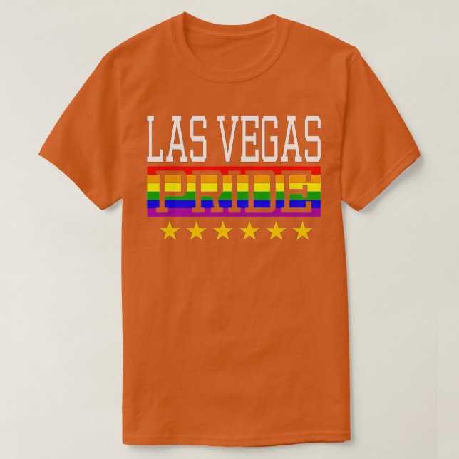 Las Vegas Pride Gay Lesbian Quee LGB-Regenbogenfla T-Shirt (Design vorne)