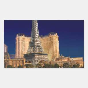 Las vegas rechteckiger aufkleber