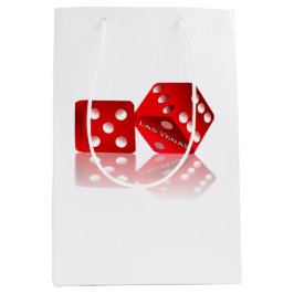 Las Vegas Red Dice Mittlere Geschenktüte