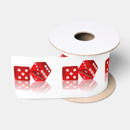 Las Vegas Red Dice Satinband