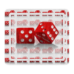 Las Vegas Red Dice Schneidebrett