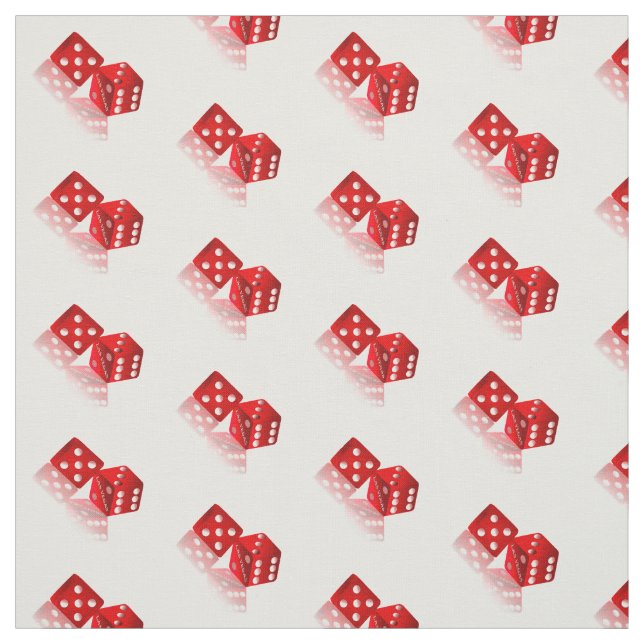Las Vegas Red Dice Stoff (Muster)