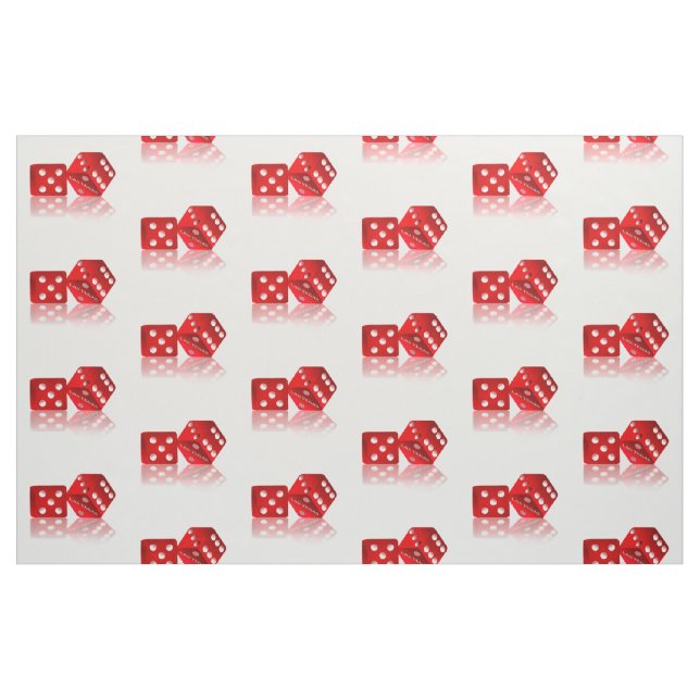 Las Vegas Red Dice Stoff (Yard (91,4 cm))