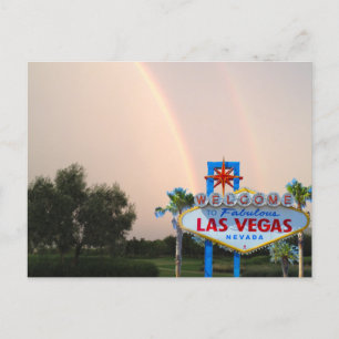 Las Vegas-Regenbogen-Hochzeit Ankündigungspostkarte