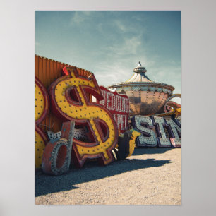 Las Vegas Retro Casino Poster