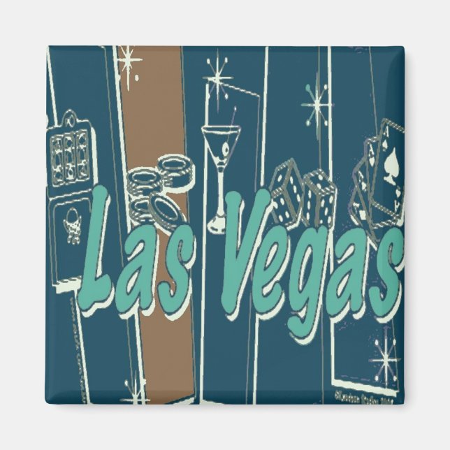 Las Vegas Retro Magnet (Vorne)
