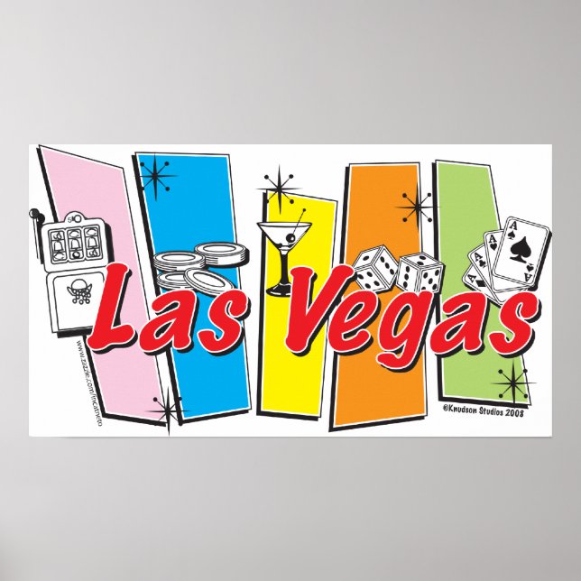 Las-Vegas-Retro Poster (Vorne)