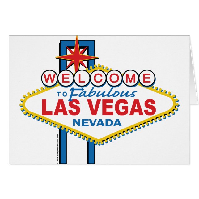 Las Vegas Retro Sign (Vorderseite (Horizontal))