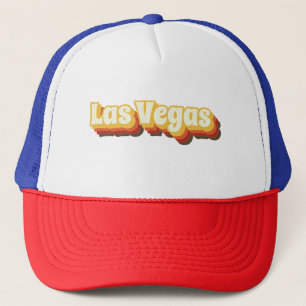 Las Vegas Retro Vintager Text Truckerkappe