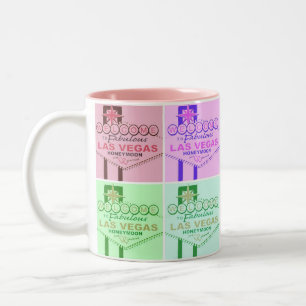Las Vegas Retro Zweifarbige Tasse