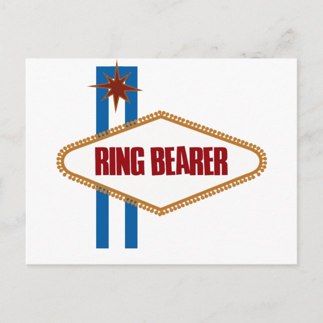 Las Vegas Ring Bearer Postkarte (Vorderseite)