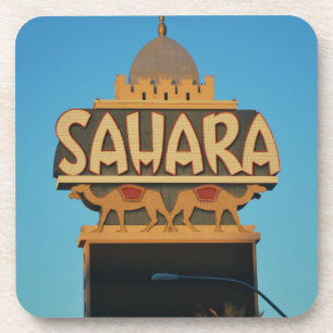 Las Vegas Sahara Casino Sehenswürdigkeit Architekt Getränkeuntersetzer