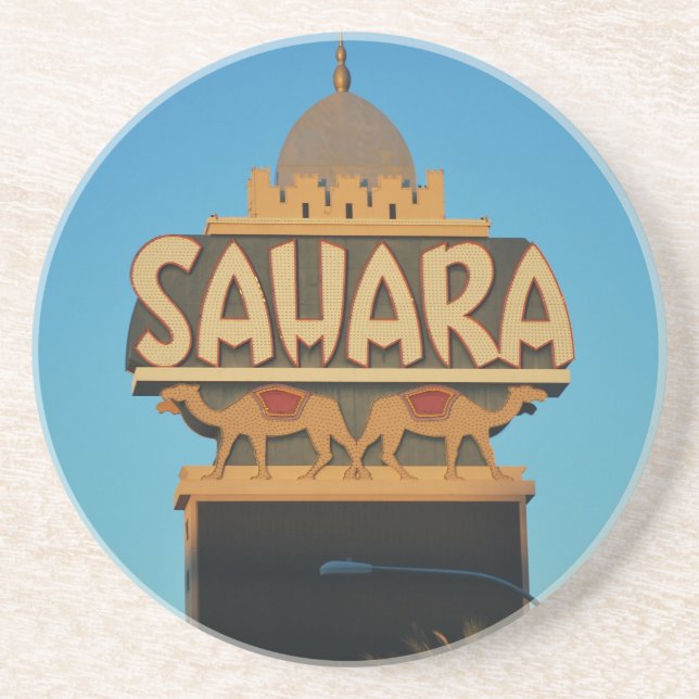 Las Vegas Sahara Casino Sehenswürdigkeit Architekt Getränkeuntersetzer (Vorne)