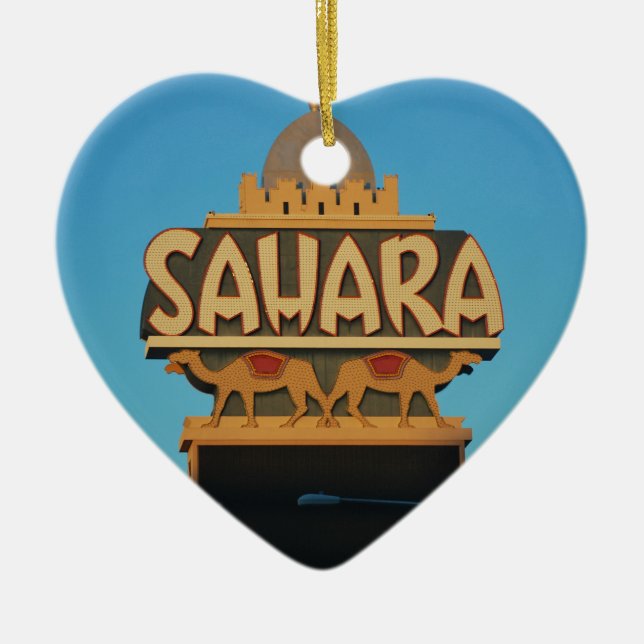 Las Vegas Sahara Casino Sehenswürdigkeit Architekt Keramik Ornament (Vorne)