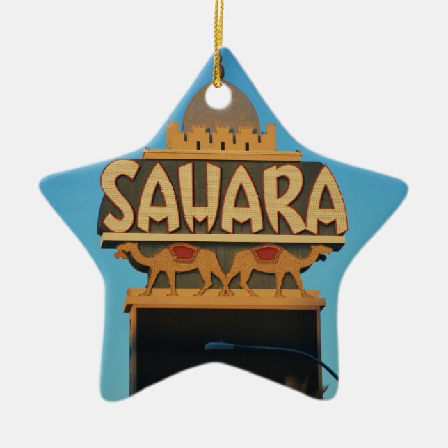 Las Vegas Sahara Casino Sehenswürdigkeit Architekt Keramikornament (Vorne)