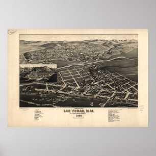 Las Vegas San Miguel Landkreis New Mexico (1882) Poster
