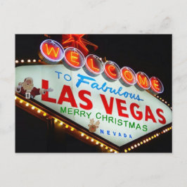 Las Vegas Sankt/Ren-frohe Weihnacht-Postkarte Feiertagspostkarte