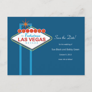 Las Vegas Save the Date Ankündigungspostkarte