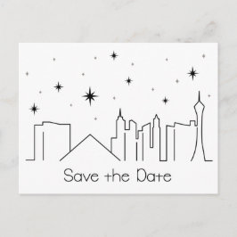 Las Vegas Save the Date Ankündigungspostkarte