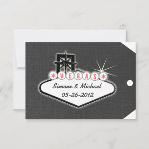 Las Vegas Save the Date Gepäckmarke