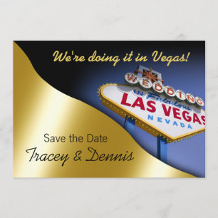 Las Vegas Save the Date Wedding Einladung