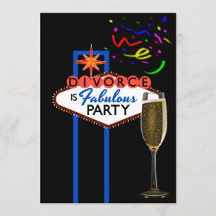 Las Vegas Scheidungsparty Einladung