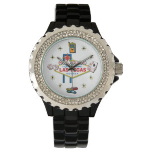 Las Vegas-Schlitze der Spaß-Uhr Armbanduhr