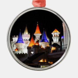 Las Vegas Schloss Hotel Spielhalle Vegas Stadt Bun Silbernes Ornament