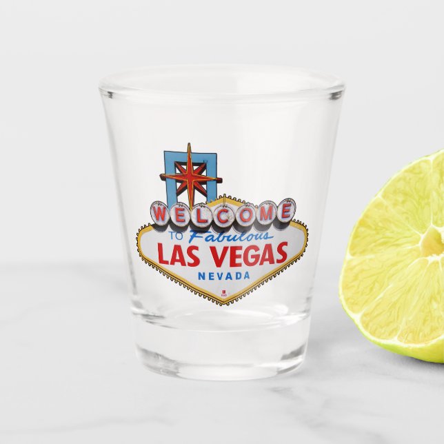 Las Vegas Schnapsglas (Vorderseite)